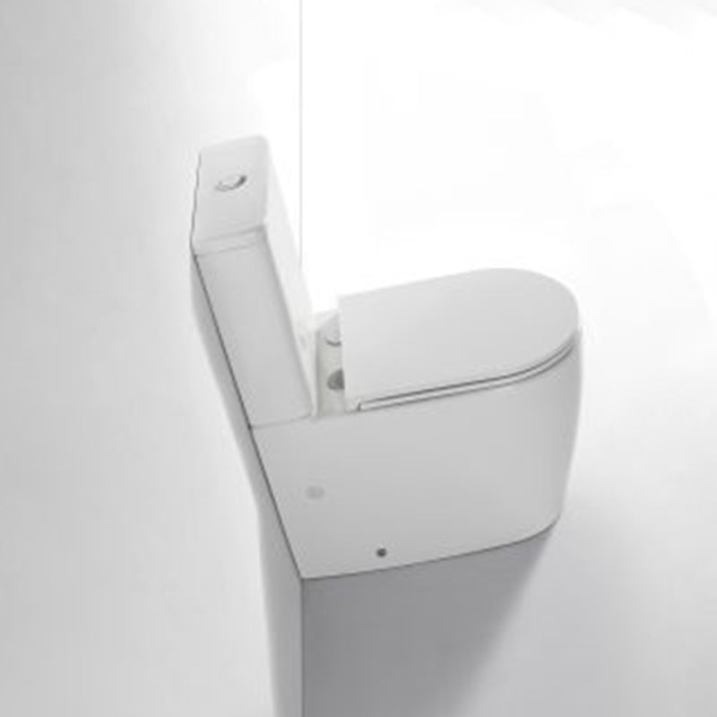 Ovia Rimless London Back to Wall Toilet Suite Gloss White