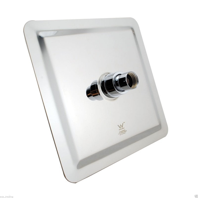 Aquaperla 250mm 10" Stainless Steel 304 Chrome Super-slim Square Rainfall Shower Head