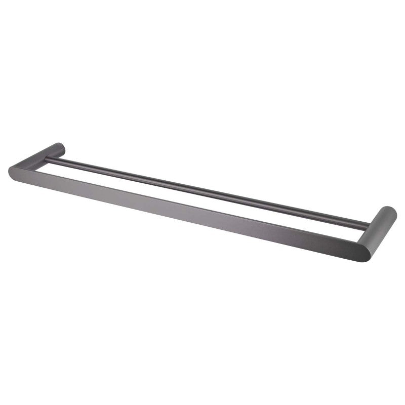 ACA Esperia Gunmetal Grey Double Towel Rail 800mm Stainless Steel 304 Wall Mounted
