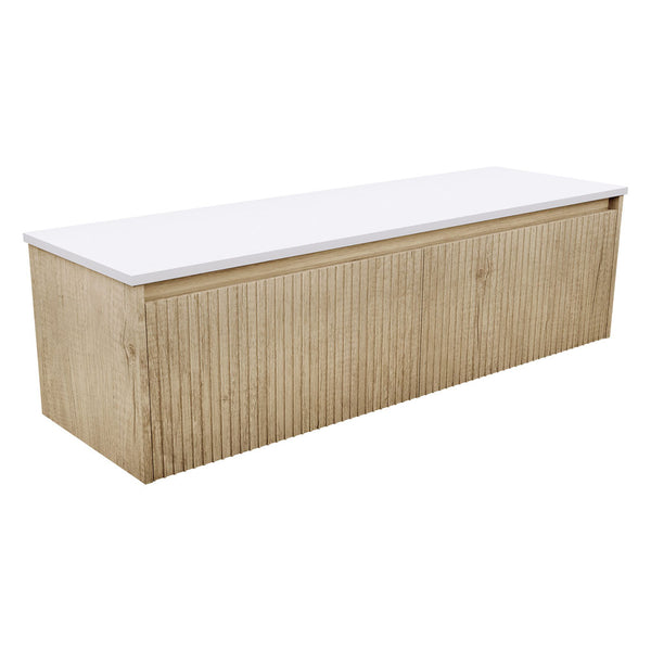 Fienza Alina Groove Scandi Oak 1500 Wall-Hung Cabinet