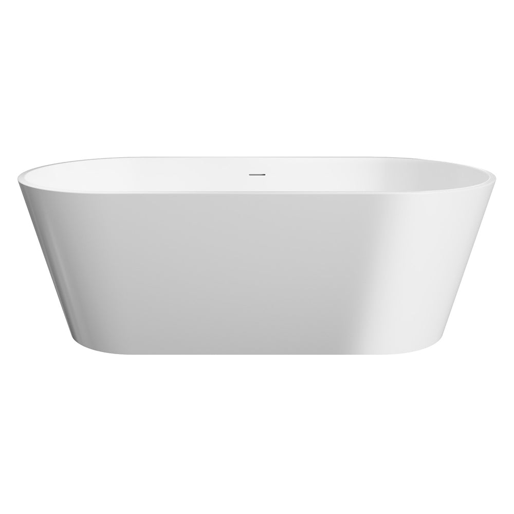 Ovia Oval 1700mm Milan Freestanding Bath Tub Gloss White