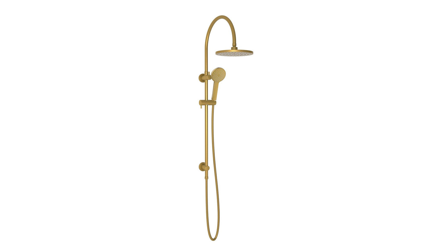 ADP Soul Classic Gooseneck Shower Set Brushed Brass