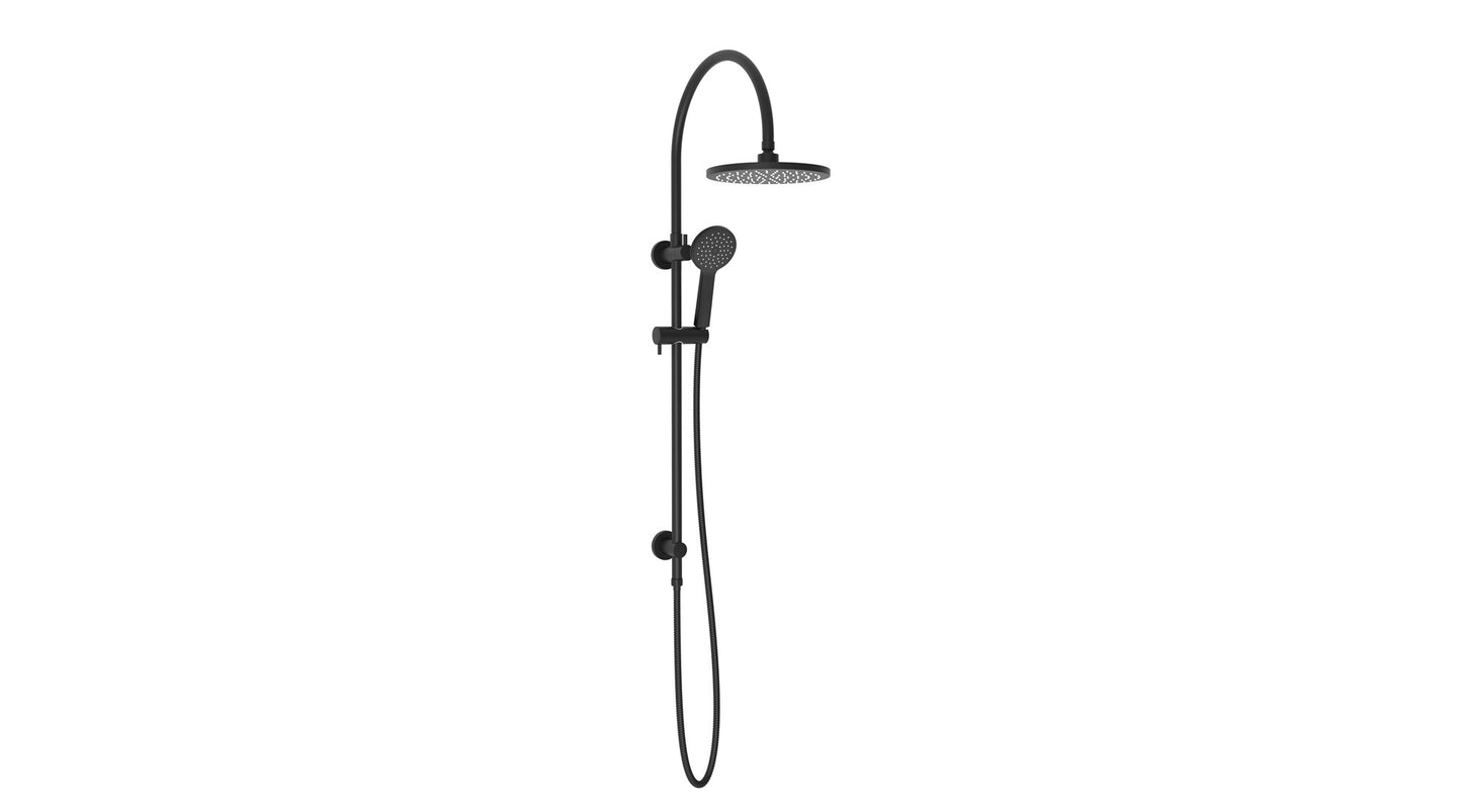 ADP Soul Classic Gooseneck Shower Set Matte Black