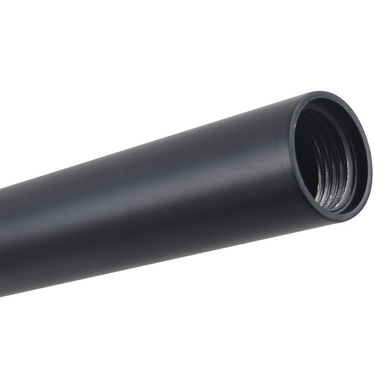 Aquaperla Round Black Stainless Steel Wall Mounted Shower Arm 400mm