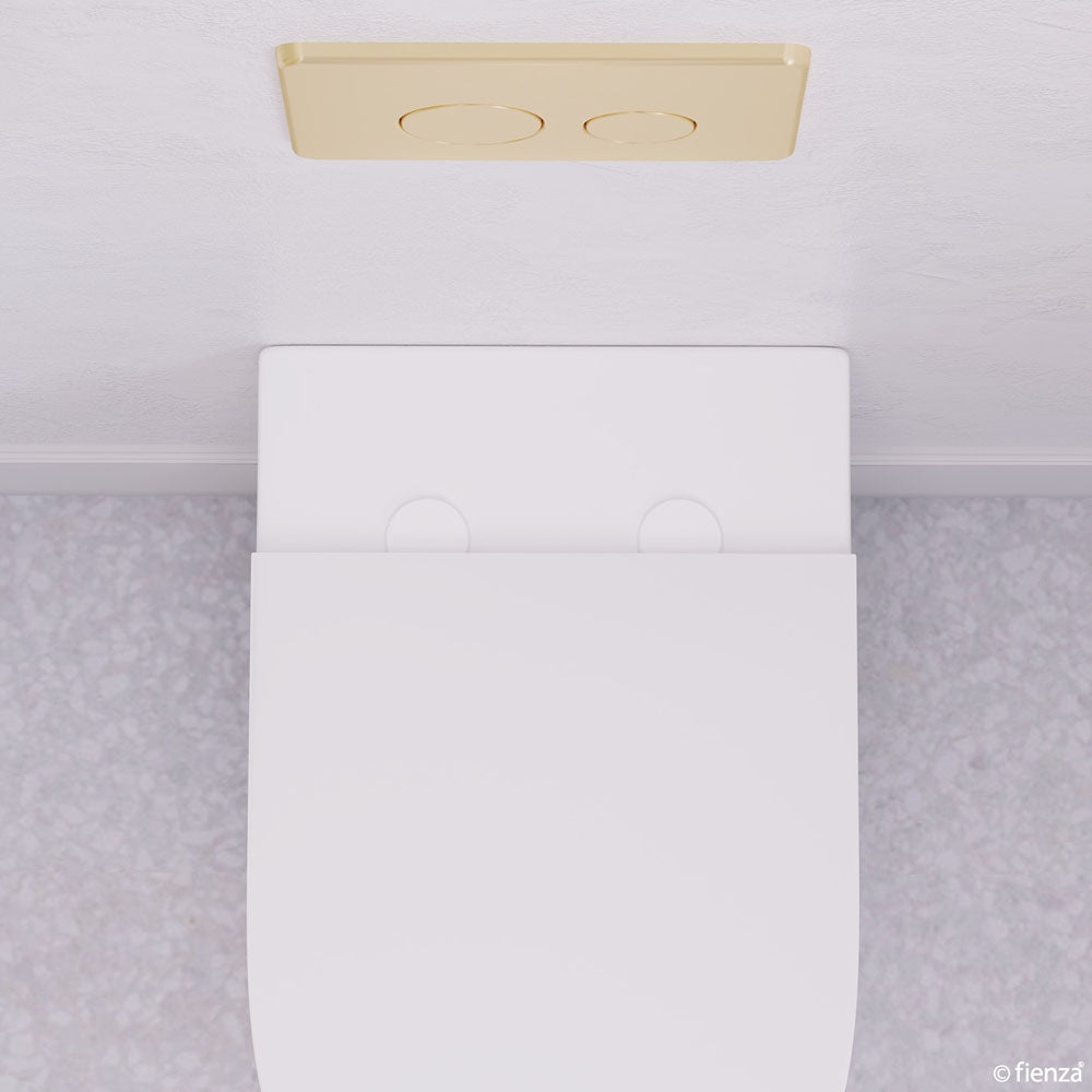 Matte White Seat Hinge Covers for Slim Seats