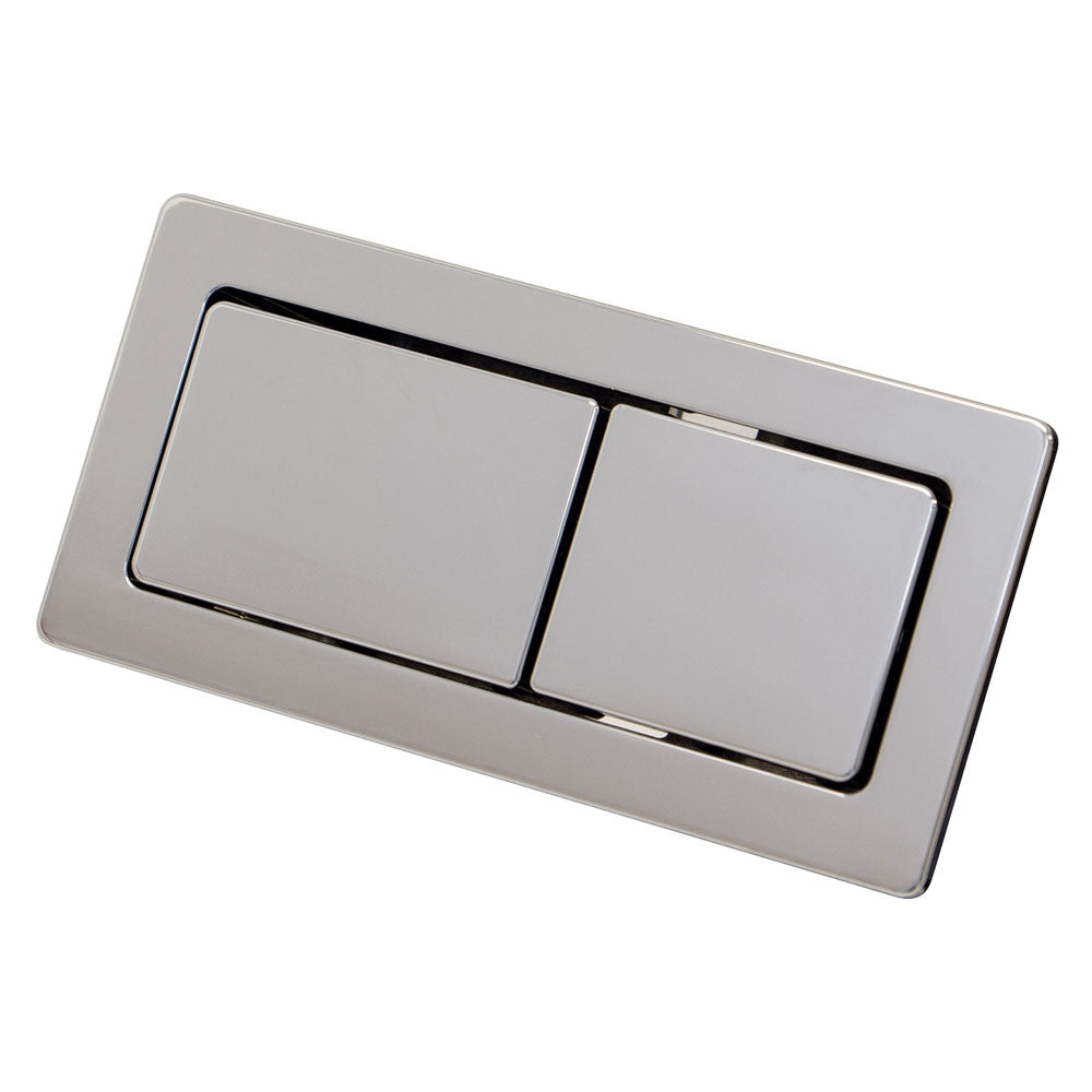Rectangular Chrome Flush Buttons