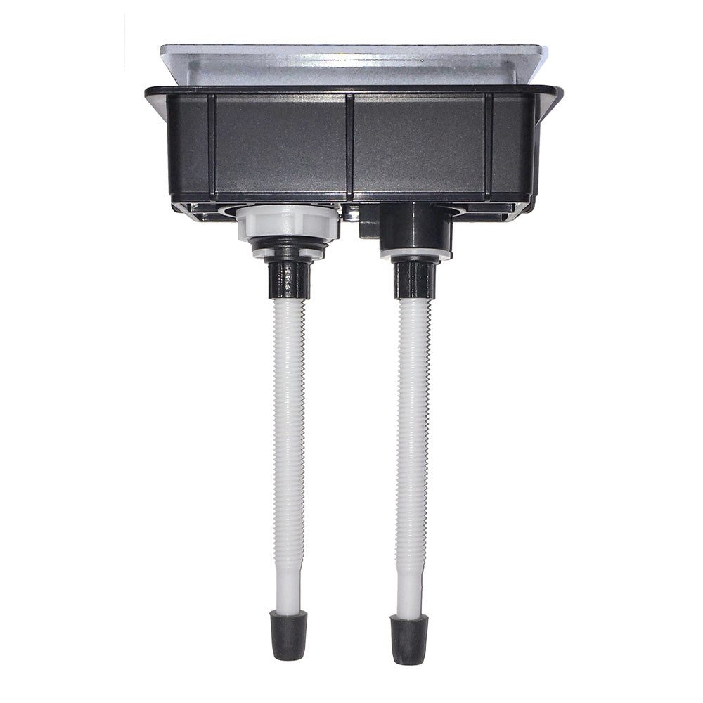 Rectangular Gun Metal Flush Buttons
