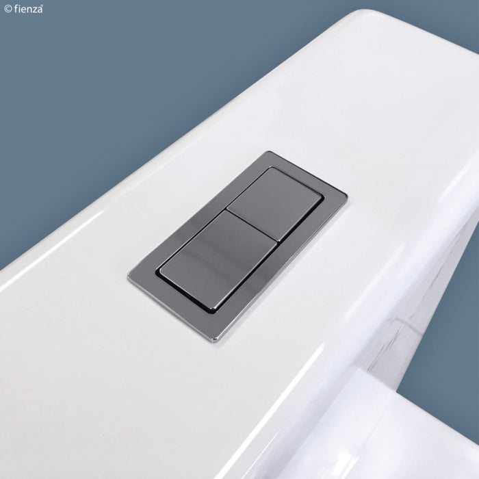 Rectangular Gloss White Flush Buttons