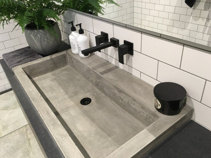 Meir Square Quarter-Turn Wall Top Assemblies Matte Black