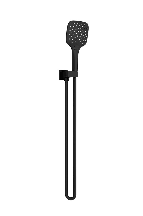 Nero Rain Square 3 Function Rail Shower Bracket Matte Black