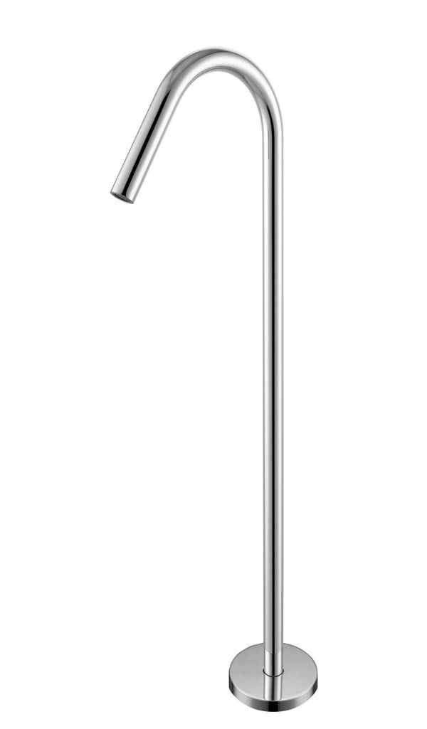 Nero Mecca Bianca Floor Standing Bath Spout Chrome