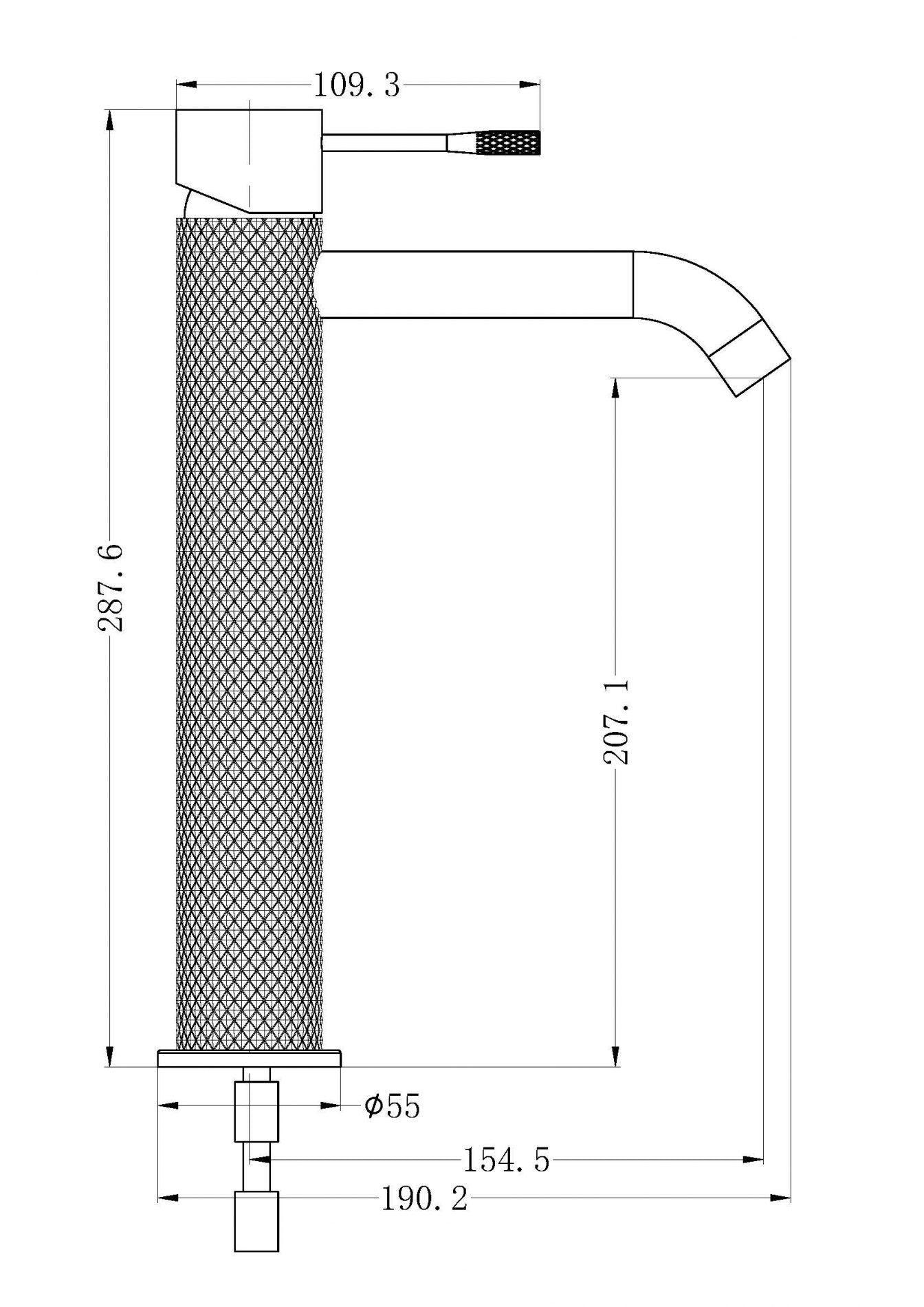 Opal Tall Basin Mixer Brushed Bronze