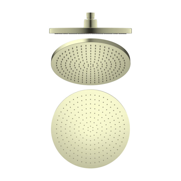 Nero Opal Air Shower Head 230mm Round Brushed Gold