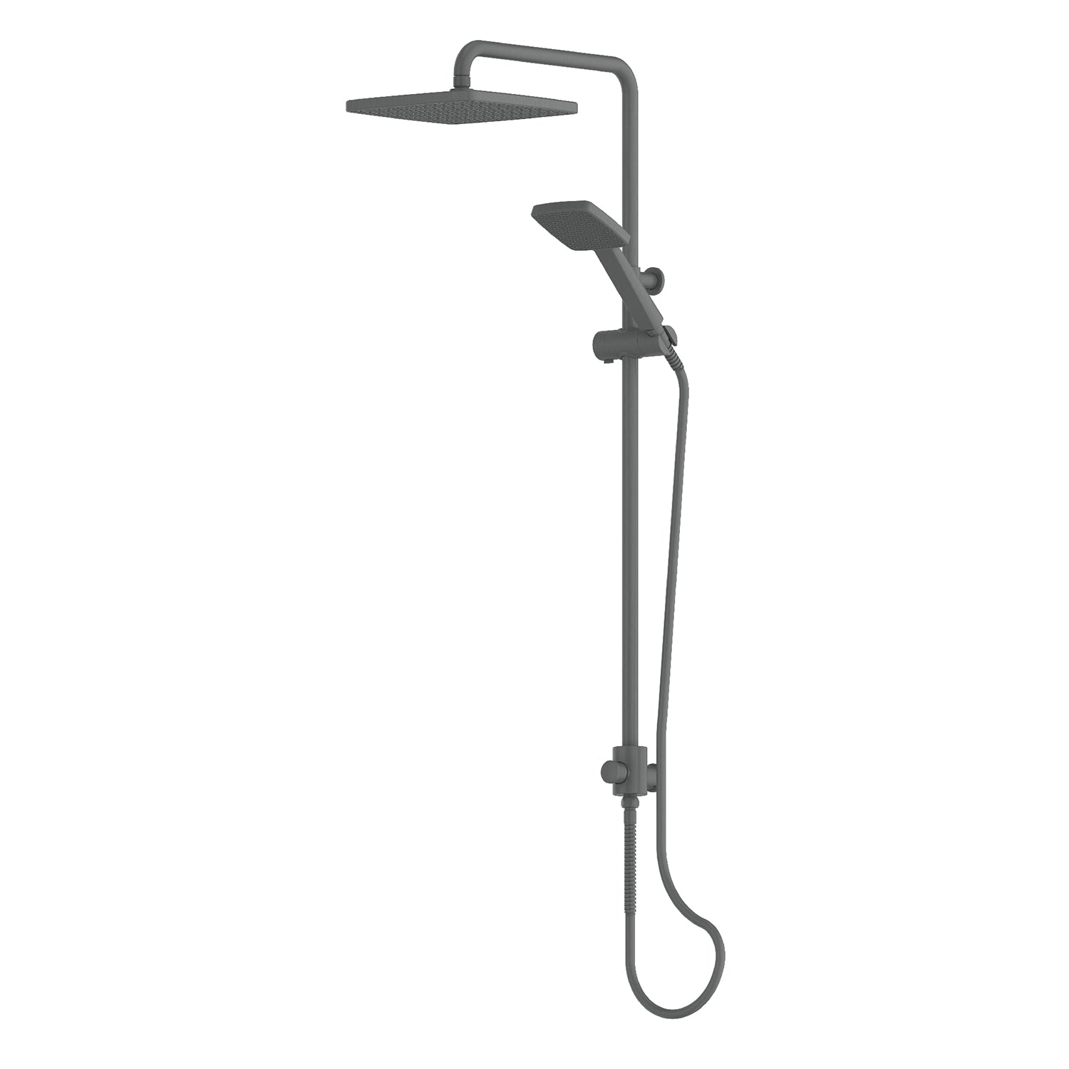 Greens Glide Syntra RainBoost® Twin Rail Shower Gunmetal