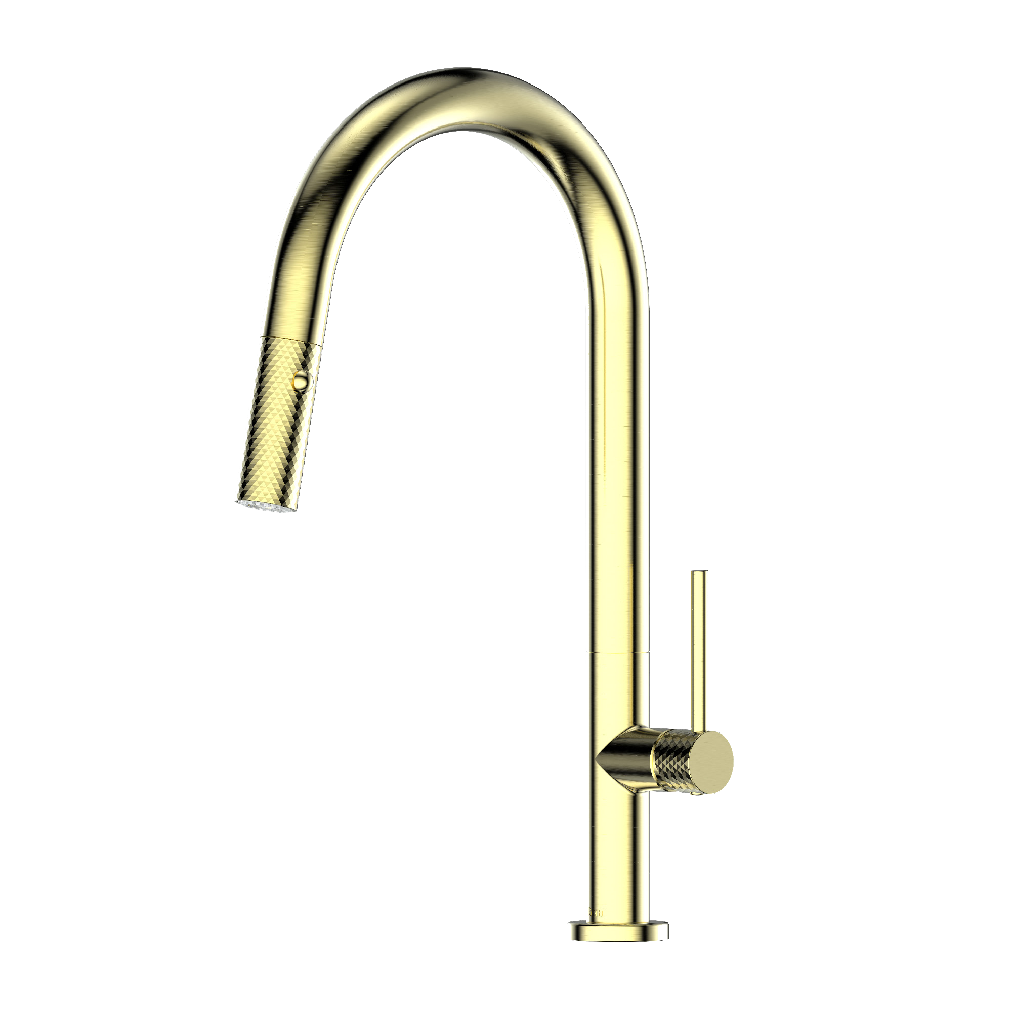 Greens Tesora Pull Down Sink Mixer Brushed Brass