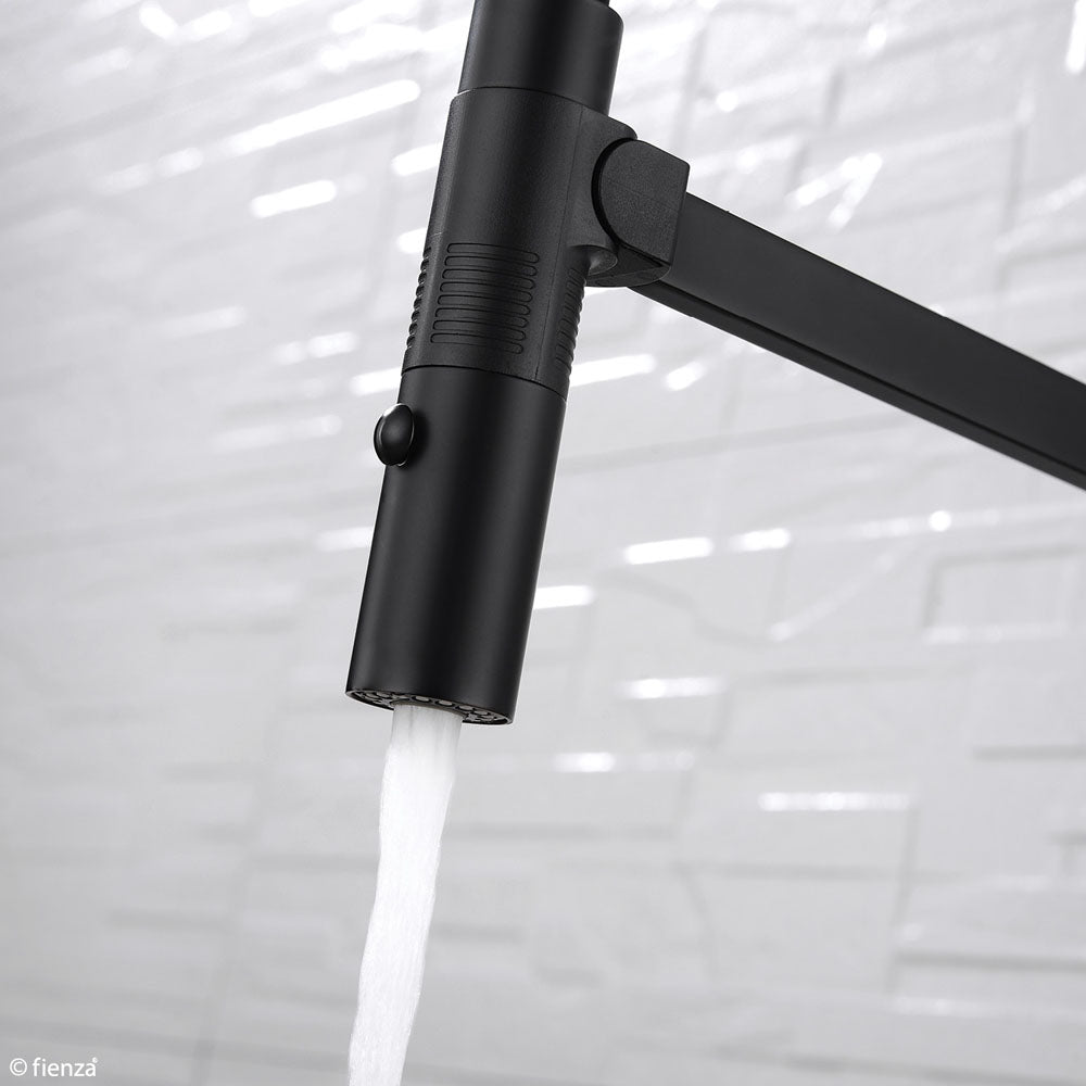 Fienza Kaya Pull Down Sink Mixer Matte Black