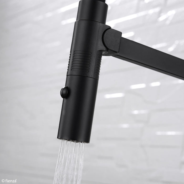 Fienza Kaya Pull Down Sink Mixer Matte Black