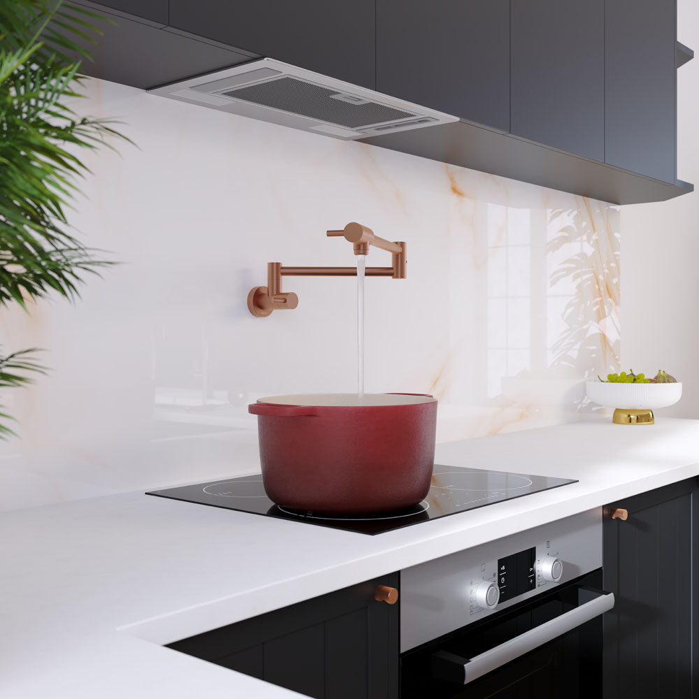 Fienza Kaya Pot Filler, Brushed Copper