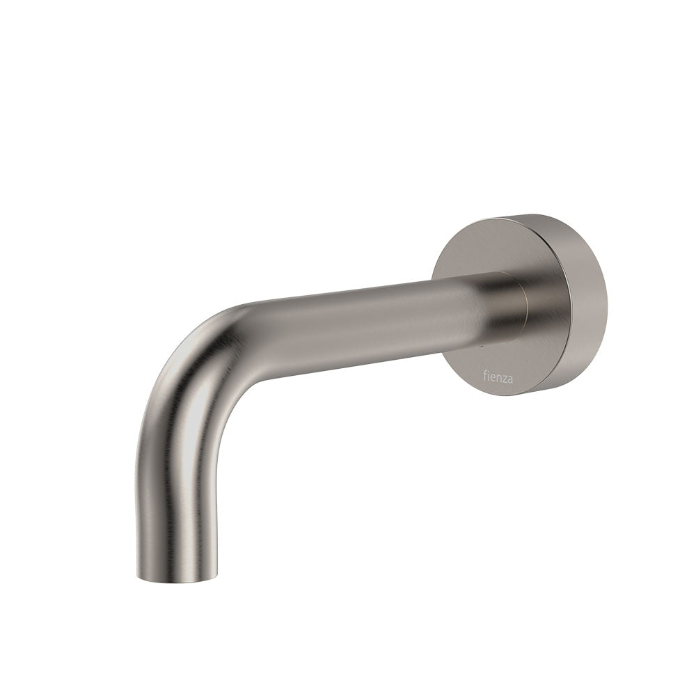 Fienza Kaya Basin/Bath Outlet, 130mm, Brushed Nickel