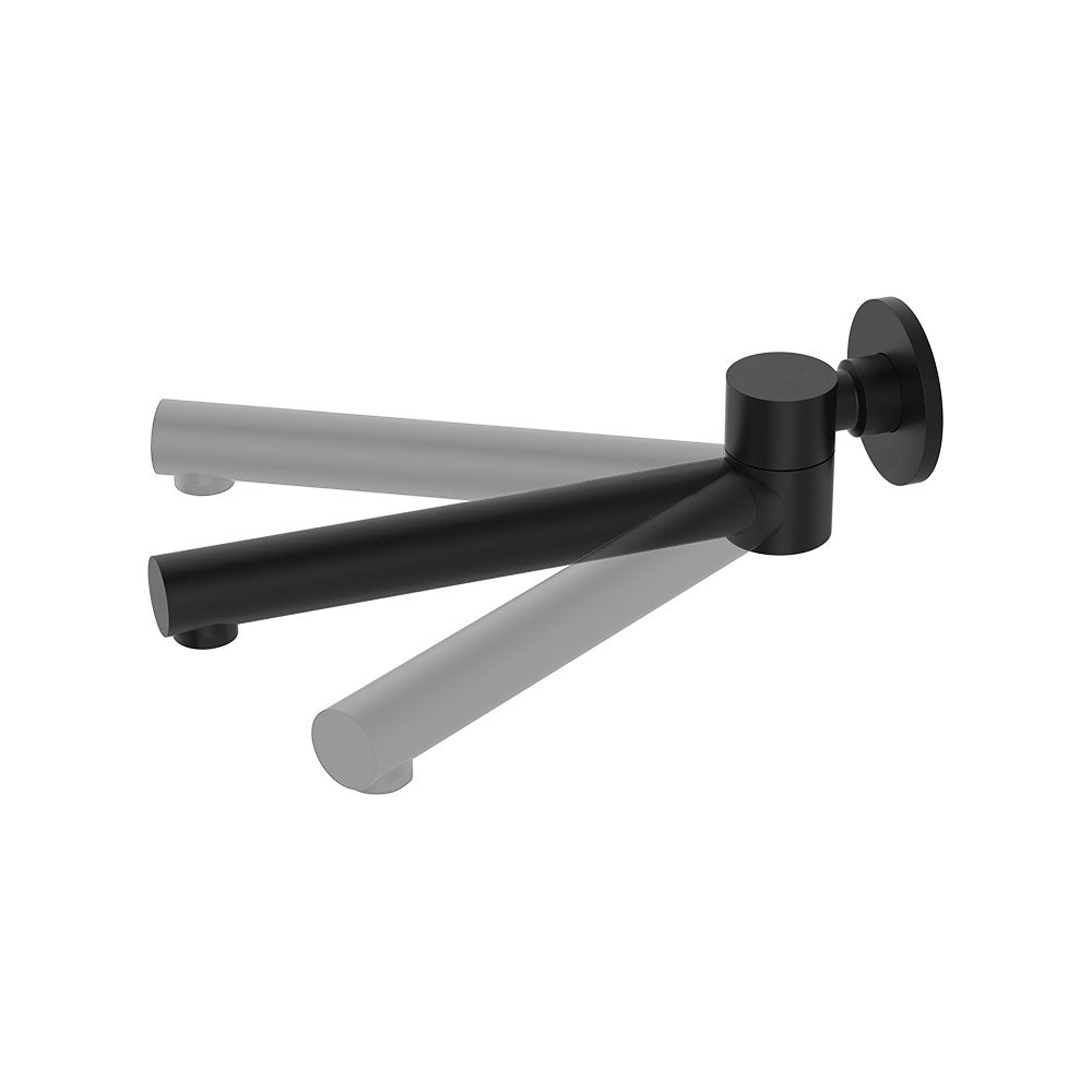 Fienza Kaya Swivel Basin/Bath Outlet, Matte Black — image 2