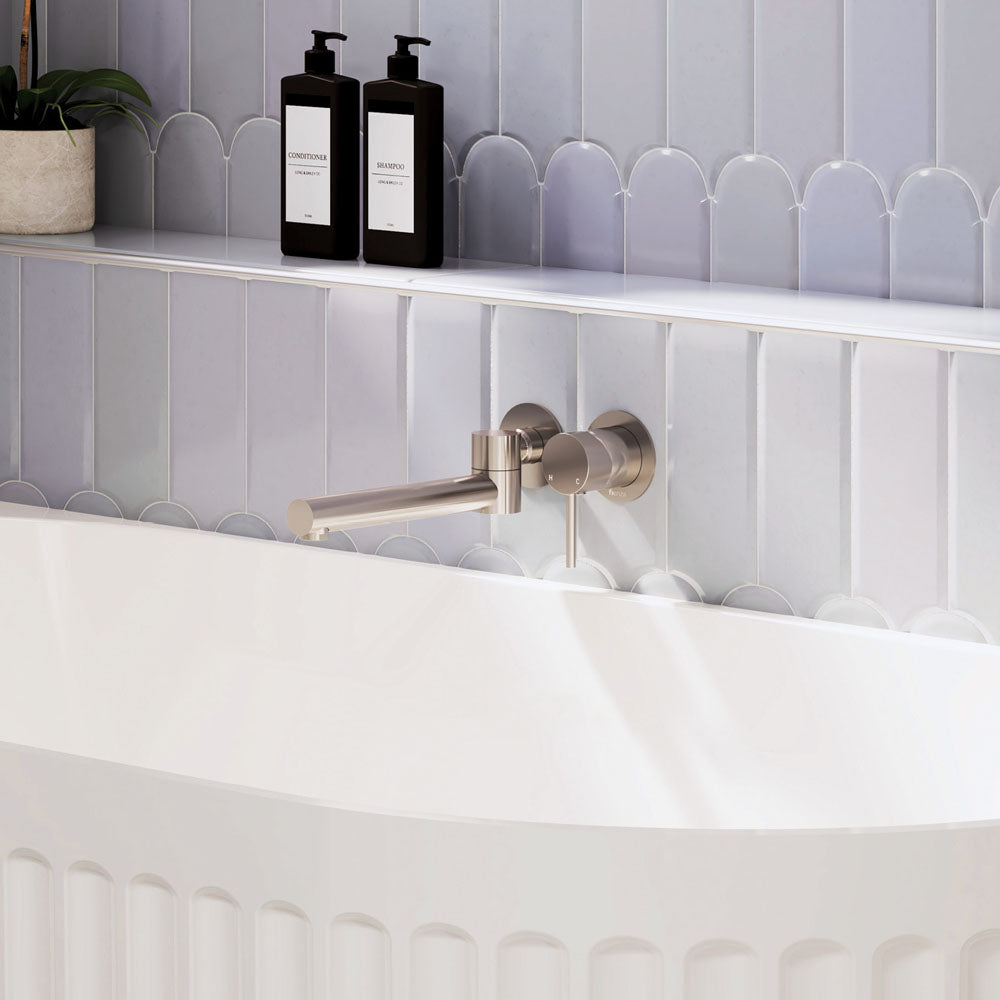 Fienza Kaya Swivel Basin/Bath Outlet, Brushed Nickel — image 4