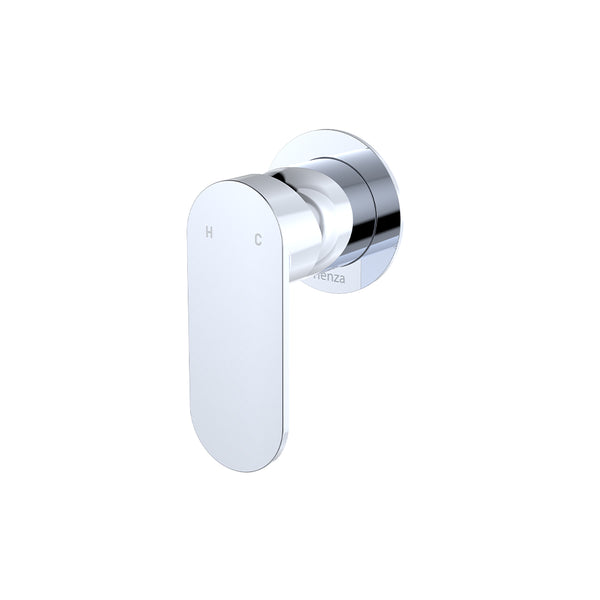Fienza Empire Slim Wall Mixer, Round Plate Chrome