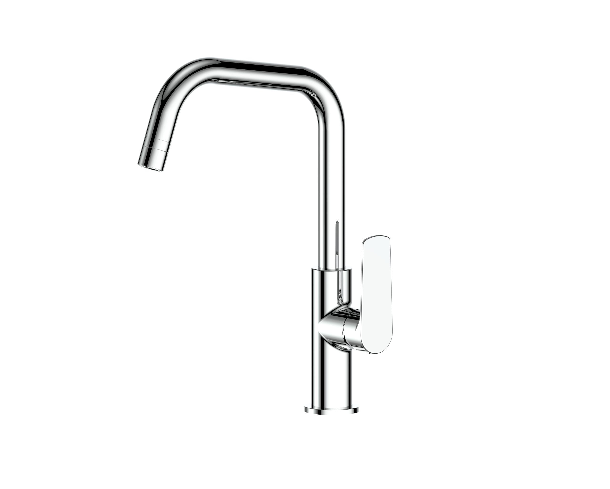 Greens Novi Gooseneck Sink Mixer w/Smart Aerator Chrome
