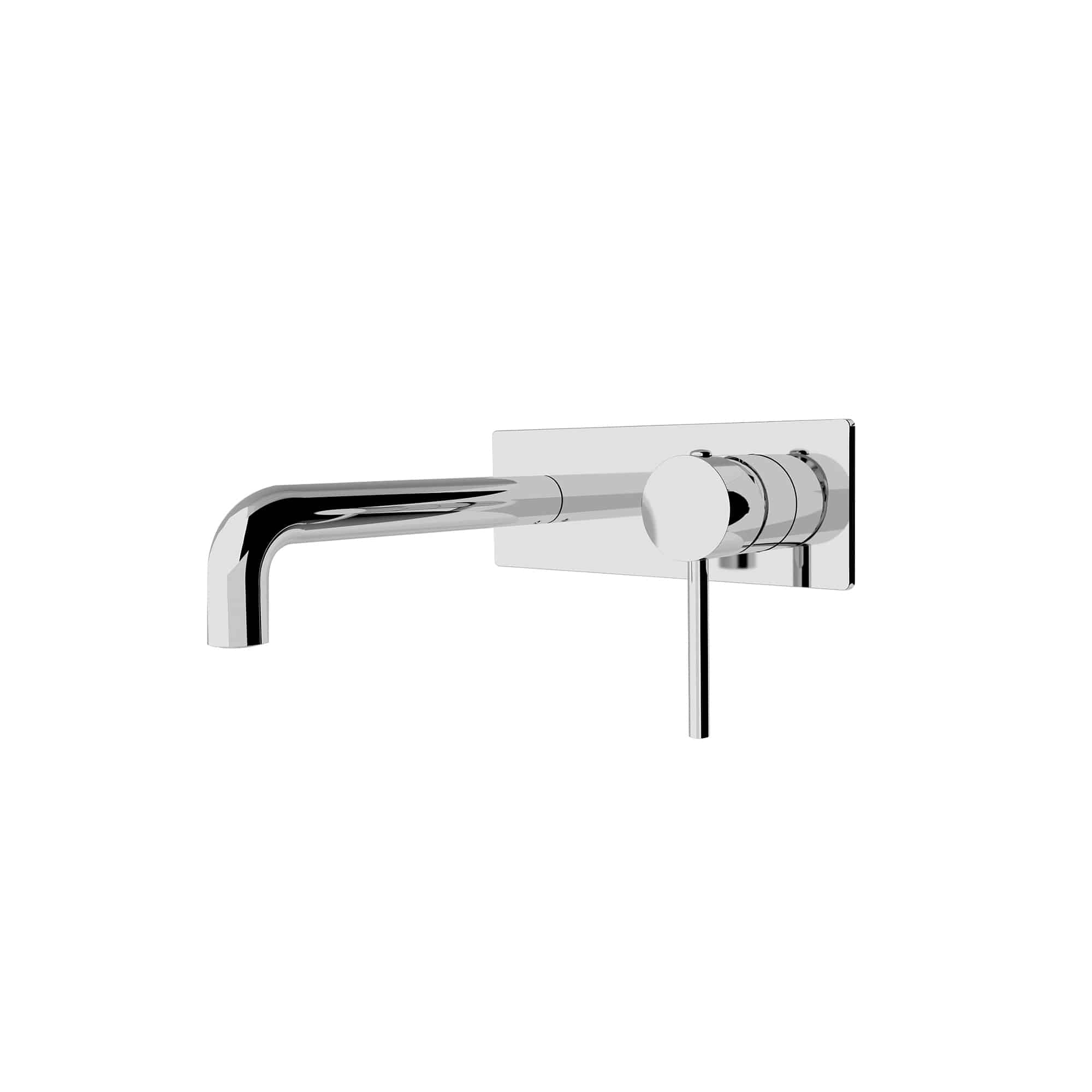 Nero Dolce Wall Basin Mixer Stylish Spout Chrome