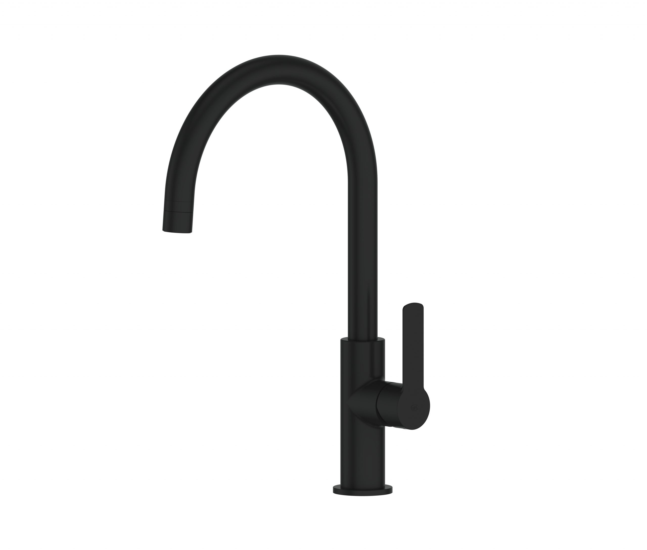 Greens Astro II Gooseneck Sink Mixer Matte Black