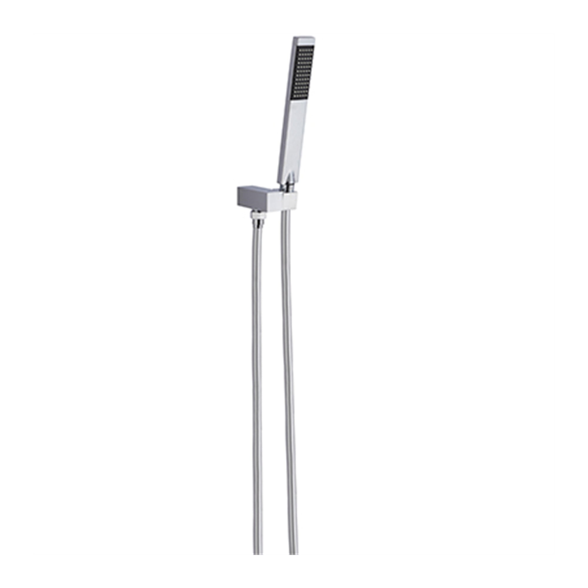 Nero Vibe Square Slim Shower Bracket Chrome