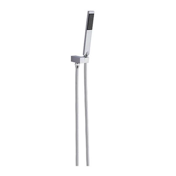 Nero Vibe Square Slim Shower Bracket Chrome