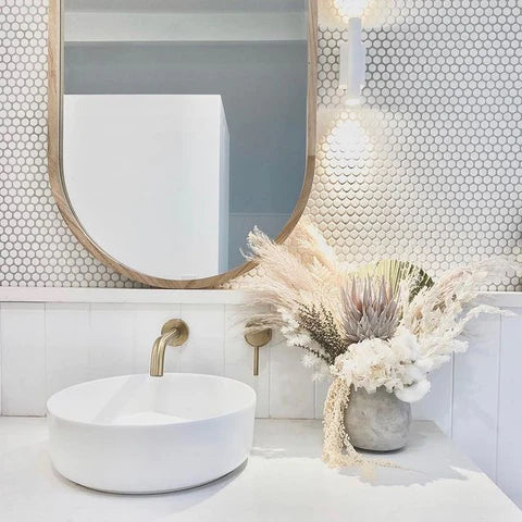 Ovia Matte White 360mm Round Counter Top Basin