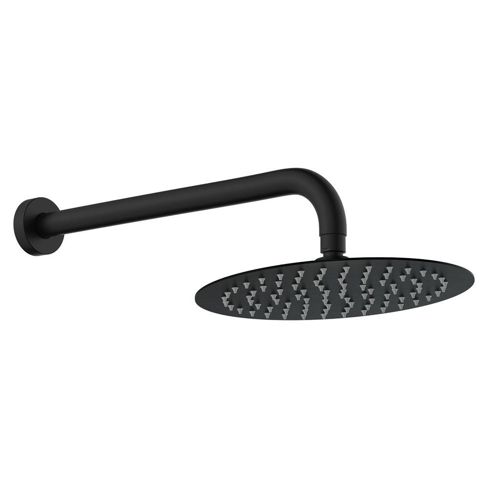 Fienza Kaya Wall Arm Shower Set, Matte Black