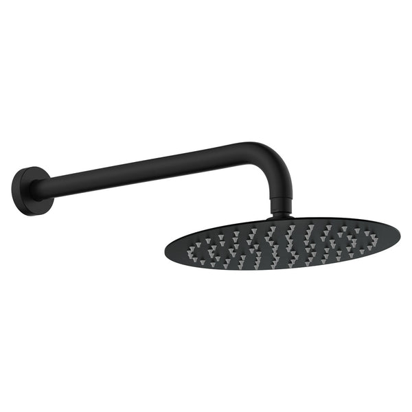 Fienza Kaya Wall Arm Shower Set, Matte Black