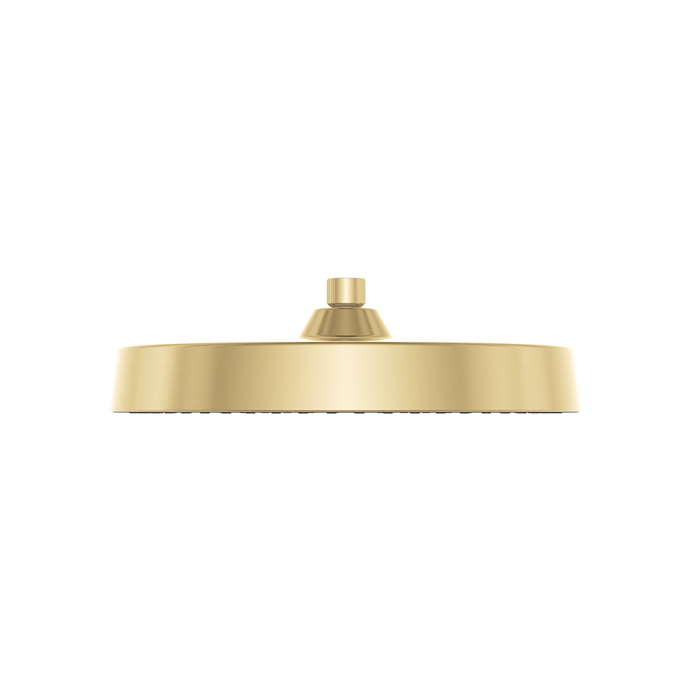 Fienza Kuro Shower Head, Round, Urban Brass — image 2