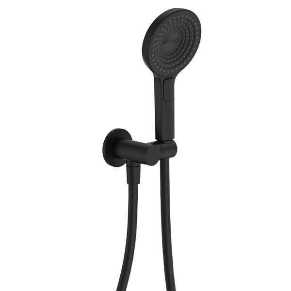 Fienza Kuro Hand Shower, Round Plate, Round Head - Matte Black