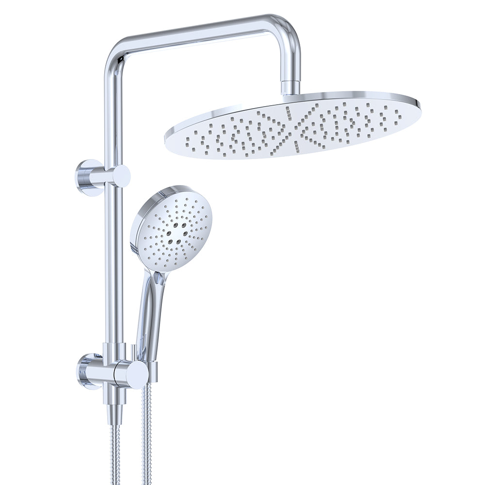 Fienza Empire Slim Twin Half-Rail Shower, Chrome — image 3