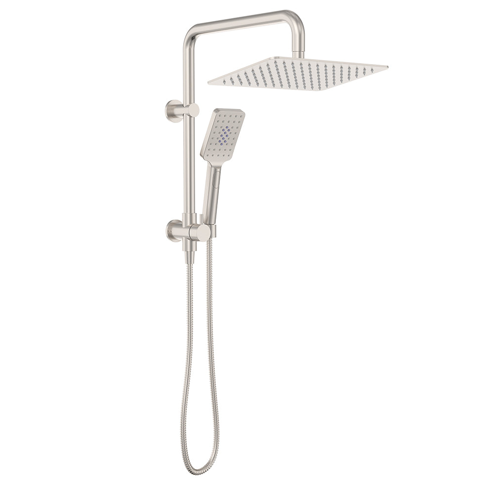 Fienza Tono Twin Half-Rail Shower, Brushed Nickel — image 3