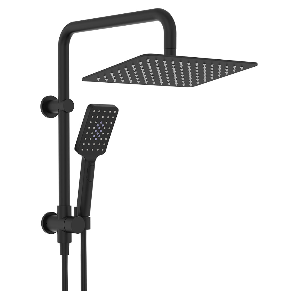 Fienza Tono Twin Half-Rail Shower, Matte Black — image 3