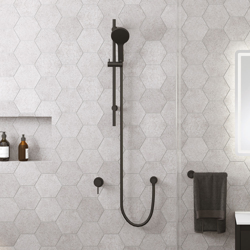 Fienza Kaya Rail Shower, Matte Black