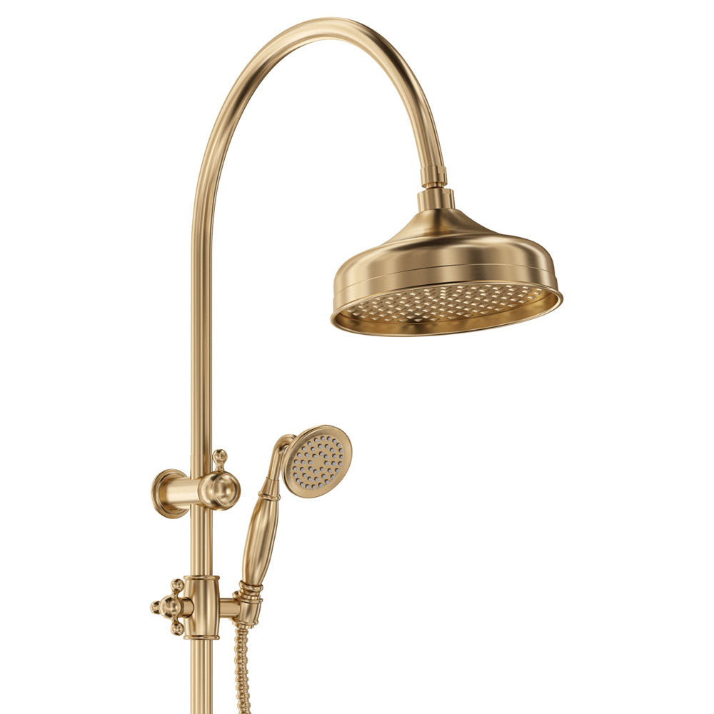 Fienza Lillian Twin Shower - Urban Brass
