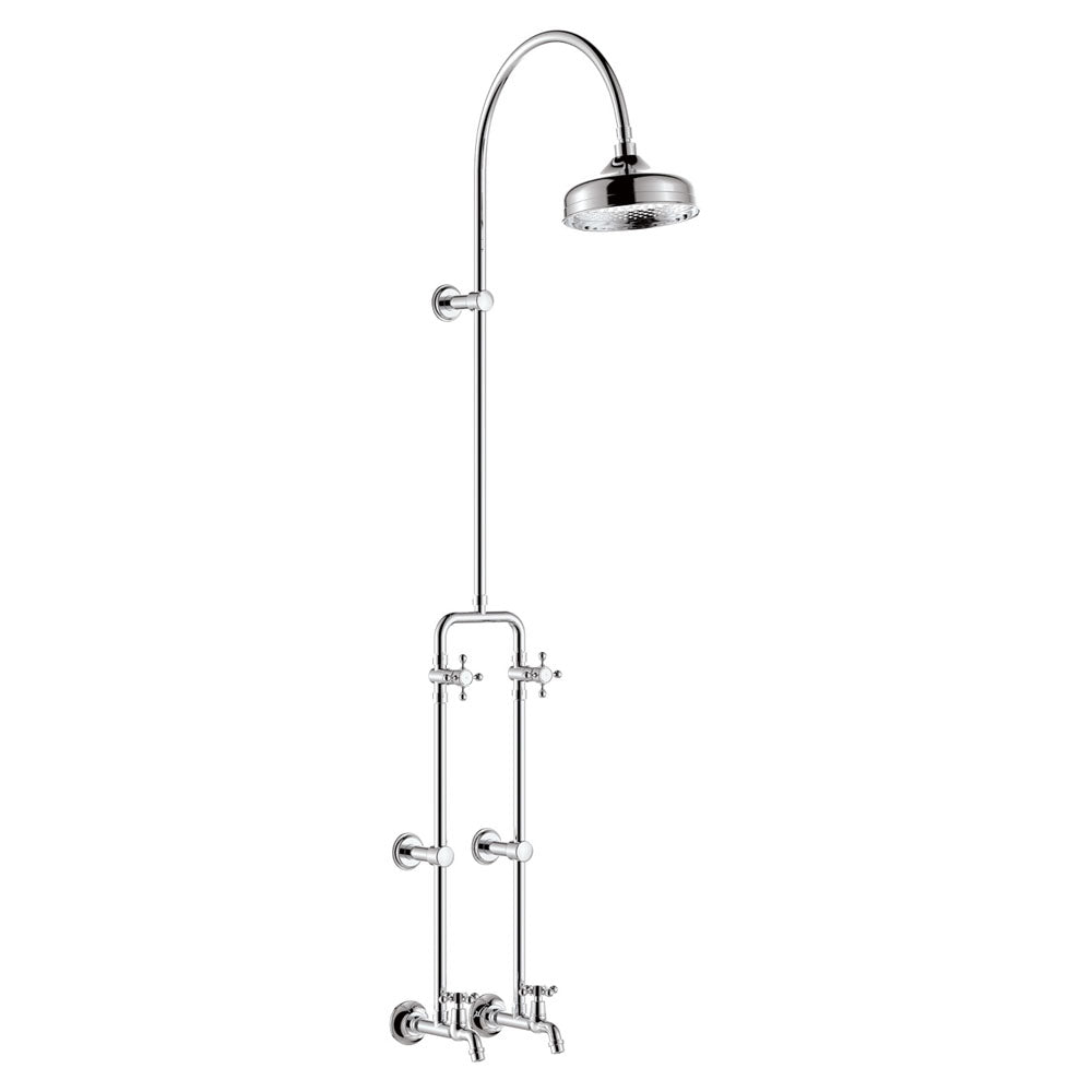 Fienza Lillian Exposed Rail Shower & Bath Set, Chrome