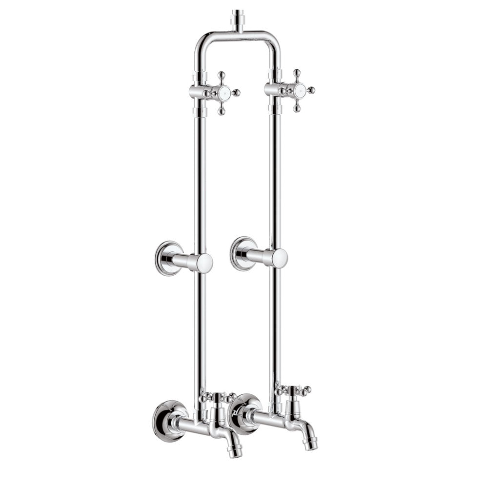 Fienza Lillian Exposed Rail Shower & Bath Set, Chrome
