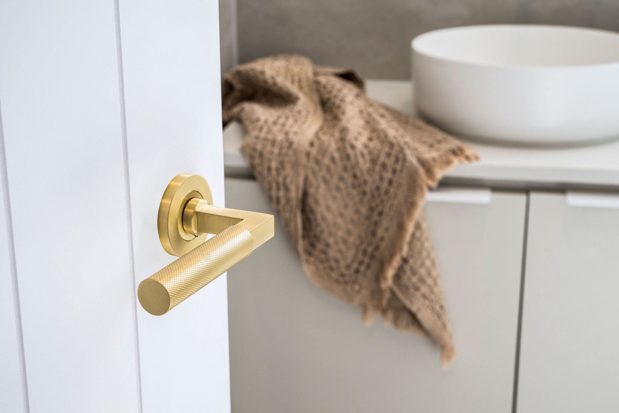Zanda Zurich Door Handle Lever Set Brushed Brass