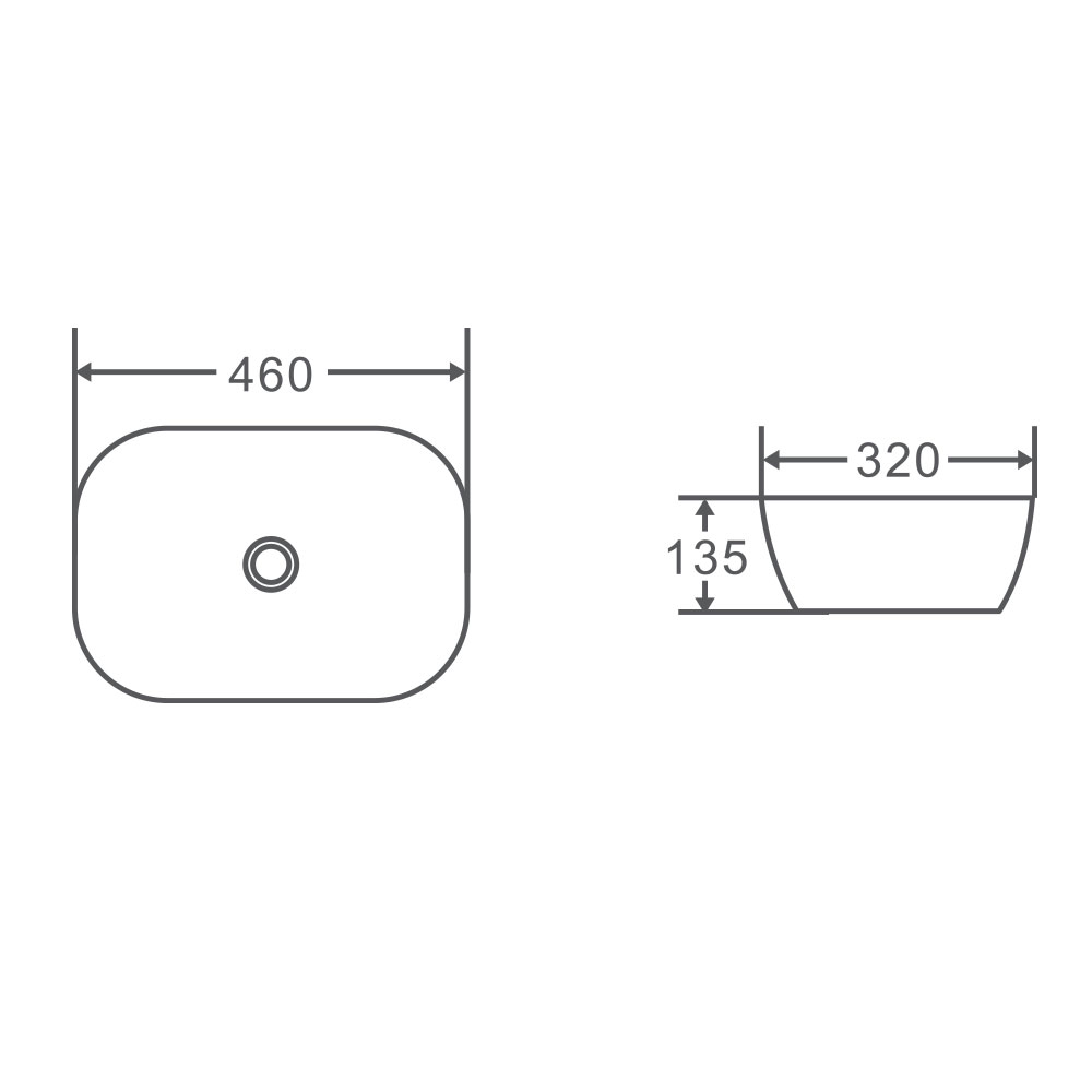 EVEA 46 Counter Top Basin