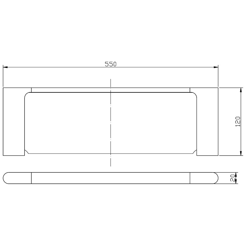 Cora Metal Shelf Chrome
