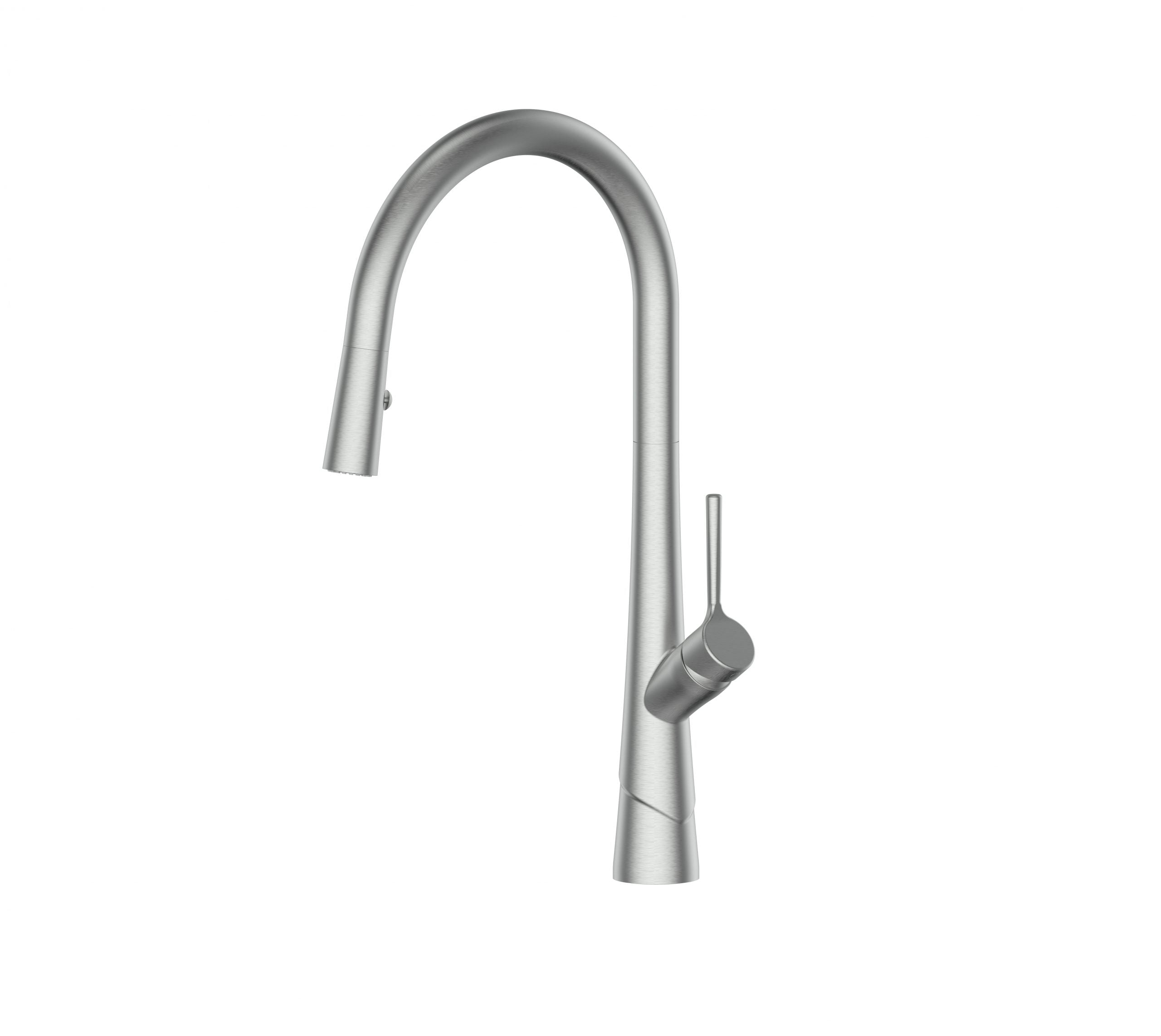 Greens Lustro II Pull-Down Sink Mixer Brushed Nickel
