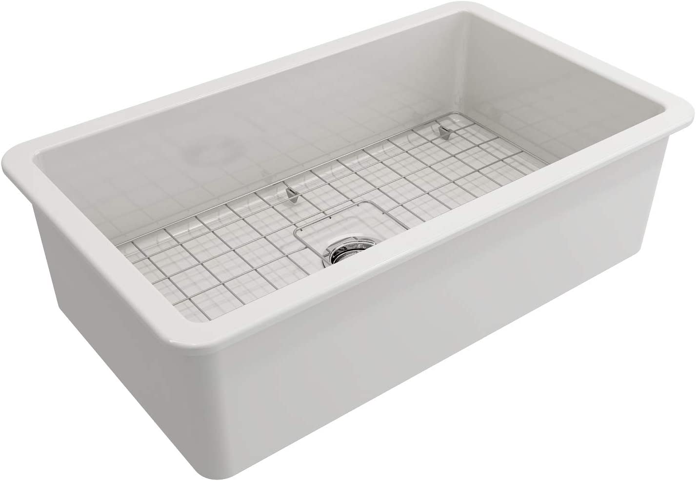 Ovia 760x459x254mm Undermount Fine Fireclay Butler Sink Single Bowl Farmhouse Kitchen Sink