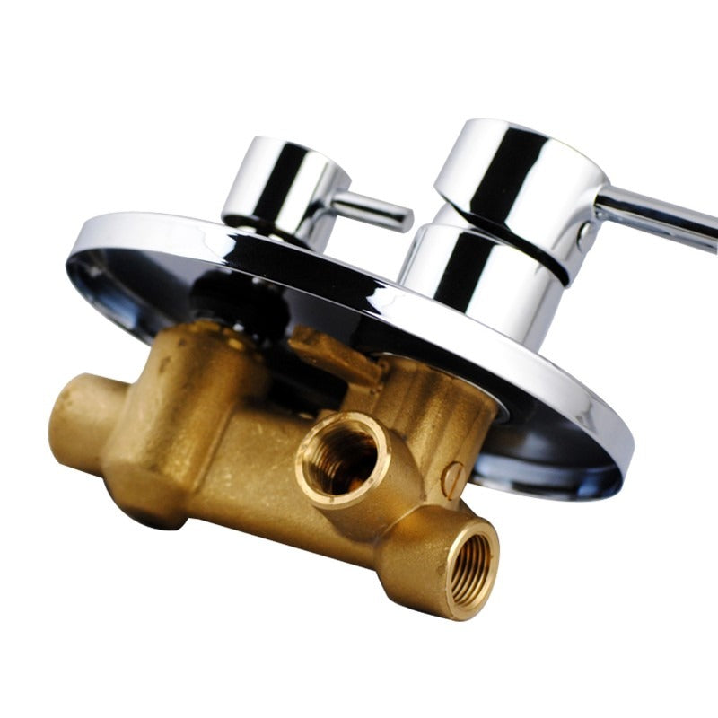 Euro Round Chrome Shower/Bath Mixer Diverter