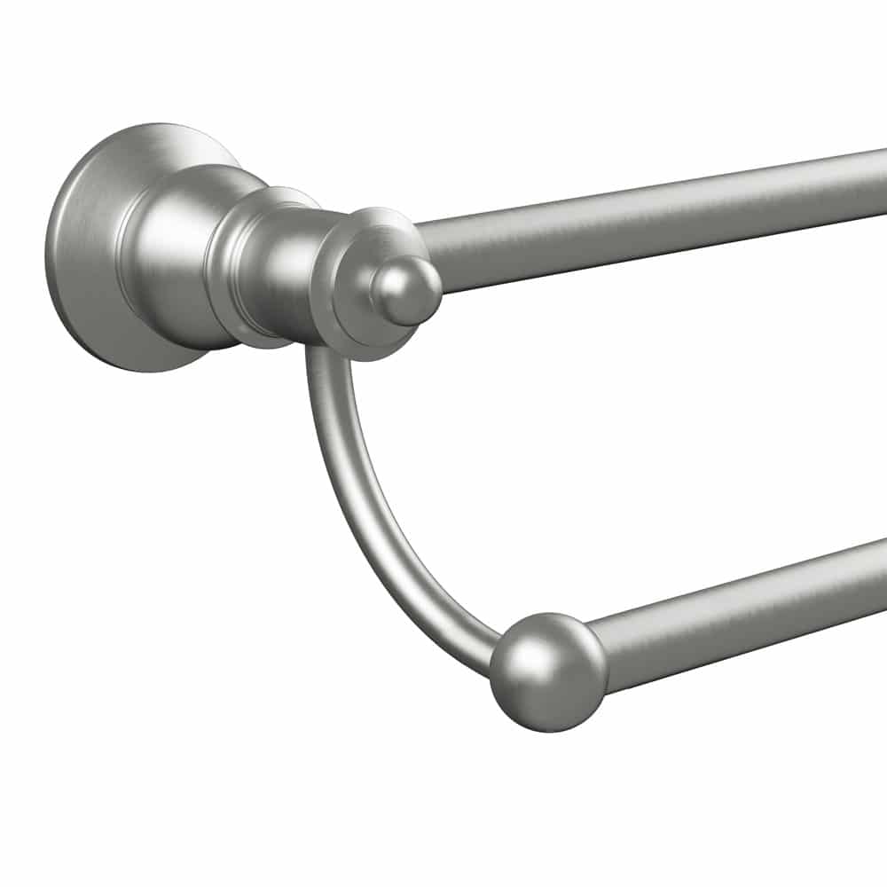 FIENZA LILLIAN Double Towel Rail, Brushed Nickel